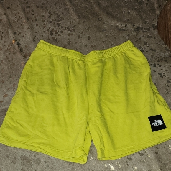 The North Face Yellow Athletic Shorts Lightweight Elastic Waist - Picture 1 of 4